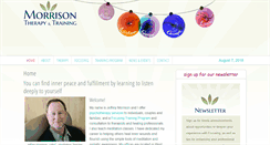 Desktop Screenshot of morrisontherapy.com