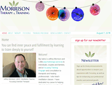 Tablet Screenshot of morrisontherapy.com